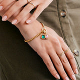 Baguette Birthstone Charm