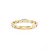 Bezel-Set Tiny Stacking Ring