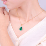 Birthstone Drop Pendant Necklace