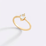 Birthstone Marquis-Cut Ring