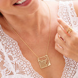 Custom Map Pendant Necklace