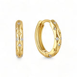 Falling Stars Huggie Hoop Earrings