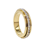 Crystal Statement Spinning Fidget Ring