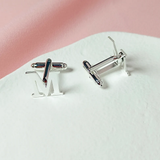 Monogrammed Cufflinks with Initials