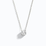 Dainty Solitaire Pendant Necklace