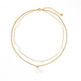 Dainty Layered Pearl Necklace