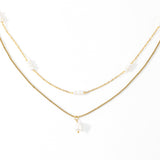 Dainty Layered Pearl Necklace