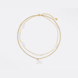 Dainty Layered Pearl Necklace