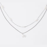 Dainty Layered Pearl Necklace