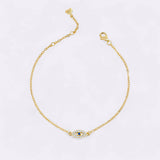 Dainty Evil Eye Charm Bracelet