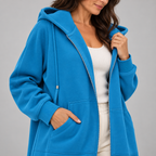 TIOMARA™ - Casual Zip Up Oversized Long Jacket