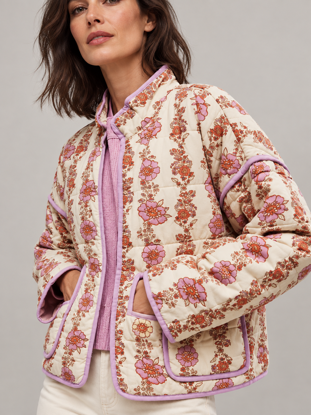 SALENTINE™ - Chic Print Style Long Sleeve Jacket