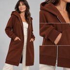 TIOMARA™ - Casual Zip Up Oversized Long Jacket