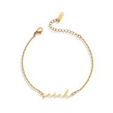 Dainty Script Name Bracelet