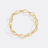 Bold Cable Link Charm Bracelet