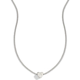 Dainty Heart Stacking Initial Necklace