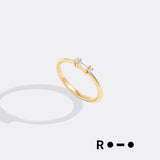 Dainty Personalized Morse Code Ring