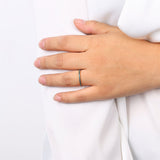 July Birthstone Eternity Stacking Ring