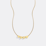 Dainty Heart Stacking Initial Necklace