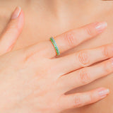 February Birthstone Eternity Stacking Ring