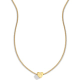 Dainty Heart Stacking Initial Necklace