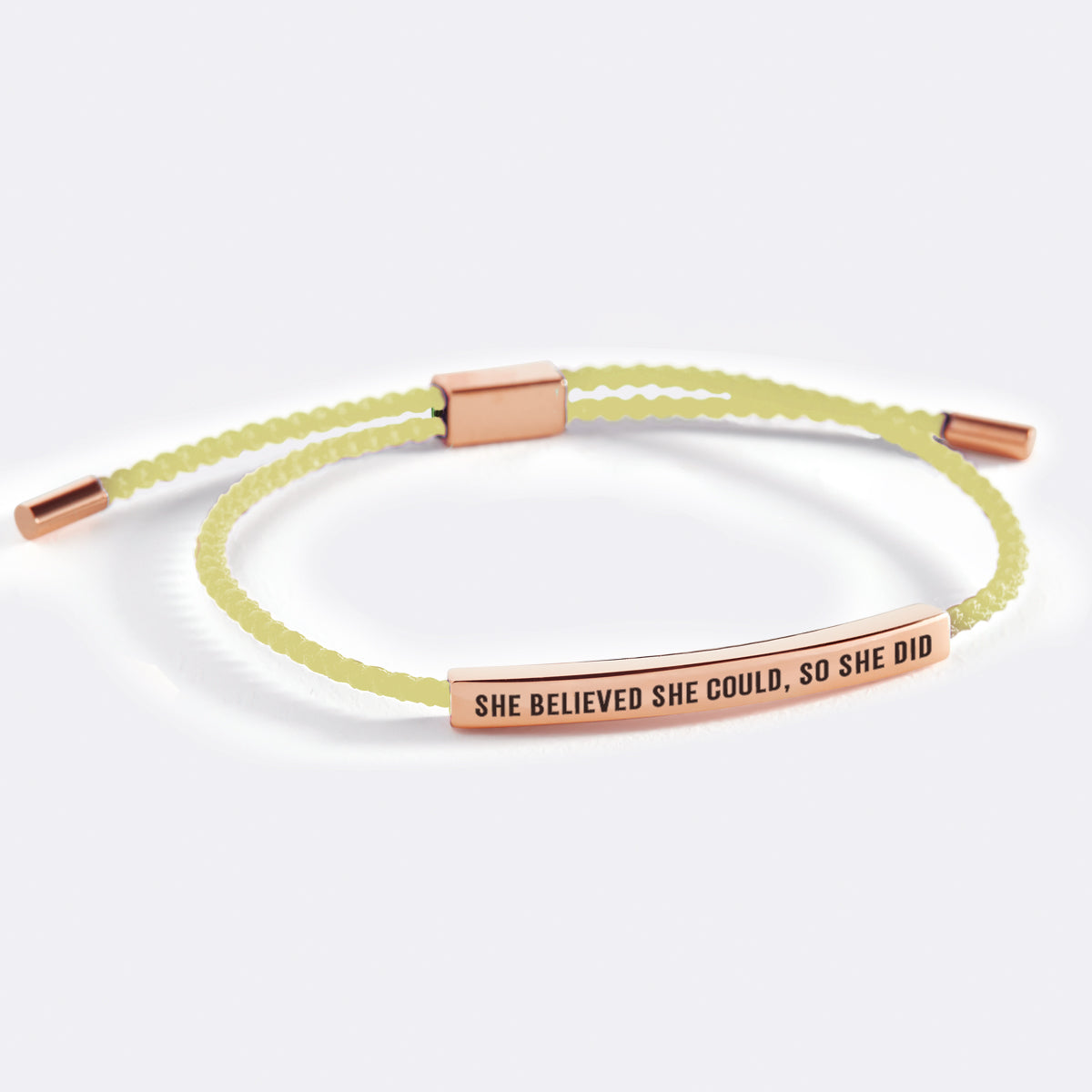 She Believed She Could, So She Did Inspire Bracelet