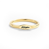 Skinny Name Ring