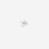 Double Loop Huggie Hoop Earrings