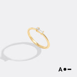 Dainty Personalized Morse Code Ring