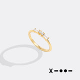 Dainty Personalized Morse Code Ring