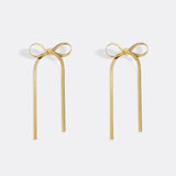 Herringbone Bow Earrings