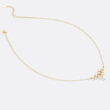 Birthstone Leaf Pendant Necklace