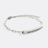 Don't Let The Hard Days Win Inspire Paperclip Bracelet