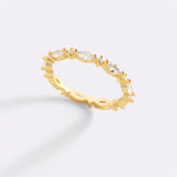 Marquis Gemstone Stacking Ring