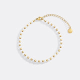 Birthstone and Gold Bead Bracelet