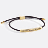 She Believed She Could, So She Did Inspire Bracelet