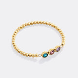 Personalized Birthstone Beaded Bracelet