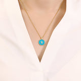 Minimalist Enamel Cross Pendant