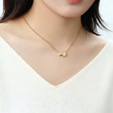 Dainty Heart Stacking Initial Necklace