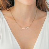 Fairy Name Necklace with Box Chain