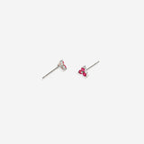 Trinity Birthstone Stud Earrings