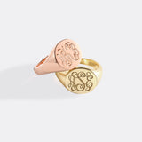 Monogram Signet Ring