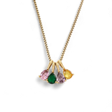Personalized Multi-Birthstone Necklace