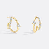 The Nova Double Hoop Earrings