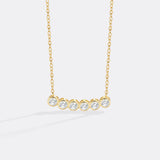 Classic Bezel-Set Diamond Necklace