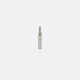 Dainty Pave Initial Charm