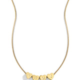 Dainty Heart Stacking Initial Necklace
