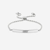 Personalized Bar Chain Bracelet