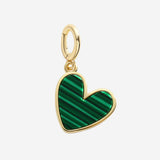 Natural Stone Heart Charm