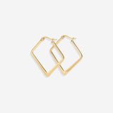 Geometric Girl Boss Hoop Earrings